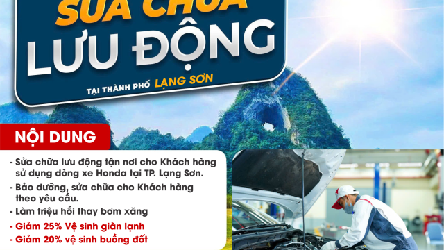 Chương trình sửa chữa và bảo dưỡng lưu động tại Lạng Sơn tháng 4/2025