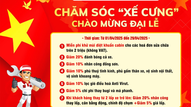 CHĂM SÓC XẾ CƯNG - CHÀO MỪNG ĐẠI LỄ | Ưu đãi dịch vụ Honda Ôtô Bắc Giang