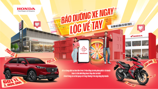 Chương trình khuyến mại: “Bảo dưỡng xe ngay, lộc về tay”