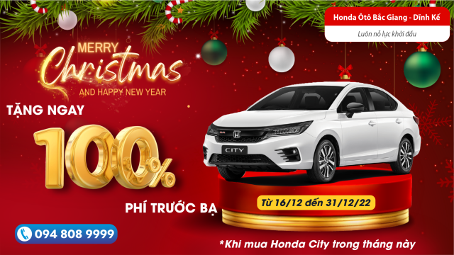 ƯU ĐÃI ĐẶC BIỆT CUỐI NĂM CHO #HondaCity