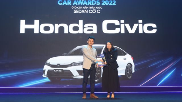 Honda Civic là Ôtô của năm phân khúc sedan cỡ C