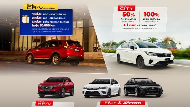 Lo phí trước bạ? Đã có Honda | Ưu đãi tháng 1/2024 Honda Ôtô Bắc Giang