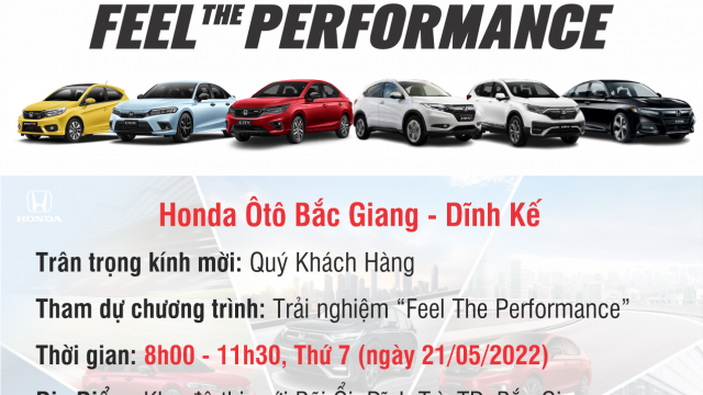 THƯ MỜI CHƯƠNG TRÌNH LÁI THỬ XE - FEEL THE PERPORMANCE
