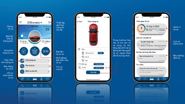 Kết nối xe của bạn bất kỳ nơi đâu với Honda CONNECT
