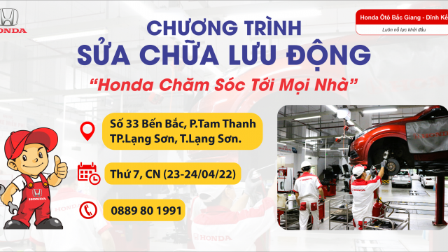 CHƯƠNG TRÌNH SỬA CHỮA LƯU ĐỘNG TẠI TP.LẠNG SƠN